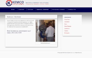 Kemco Old Webpage with no depth 