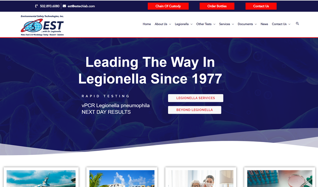 EST website home page